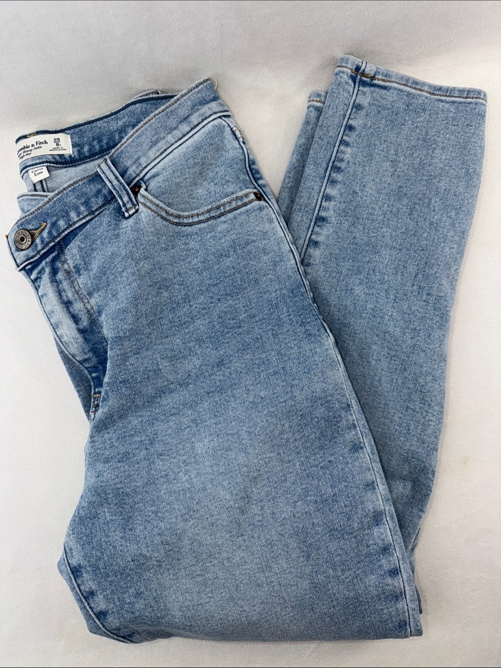 Abercrombie & Fitch Curvy Love Light Wash High-Rise Women's Jeans